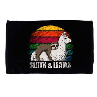 Sloth Riding LLAMA Microfiber Hand Towel