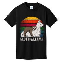 Sloth Riding LLAMA Kids T-Shirt