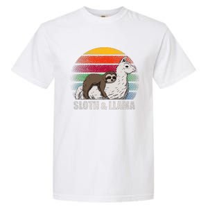 Sloth Riding LLAMA Garment-Dyed Heavyweight T-Shirt