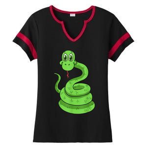 Snake Reptile Lovers Herpetologist Ophiologist Ophiology Ladies Halftime Notch Neck Tee