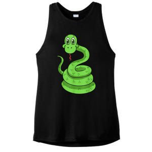 Snake Reptile Lovers Herpetologist Ophiologist Ophiology Ladies PosiCharge Tri-Blend Wicking Tank