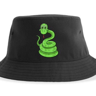 Snake Reptile Lovers Herpetologist Ophiologist Ophiology Sustainable Bucket Hat