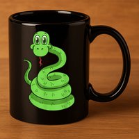 Snake Reptile Lovers Herpetologist Ophiologist Ophiology 11oz C Handle Ceramic Mug