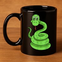 Snake Reptile Lovers Herpetologist Ophiologist Ophiology 11oz C Handle Ceramic Mug