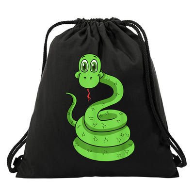 Snake Reptile Lovers Herpetologist Ophiologist Ophiology Drawstring Bag