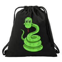 Snake Reptile Lovers Herpetologist Ophiologist Ophiology Drawstring Bag