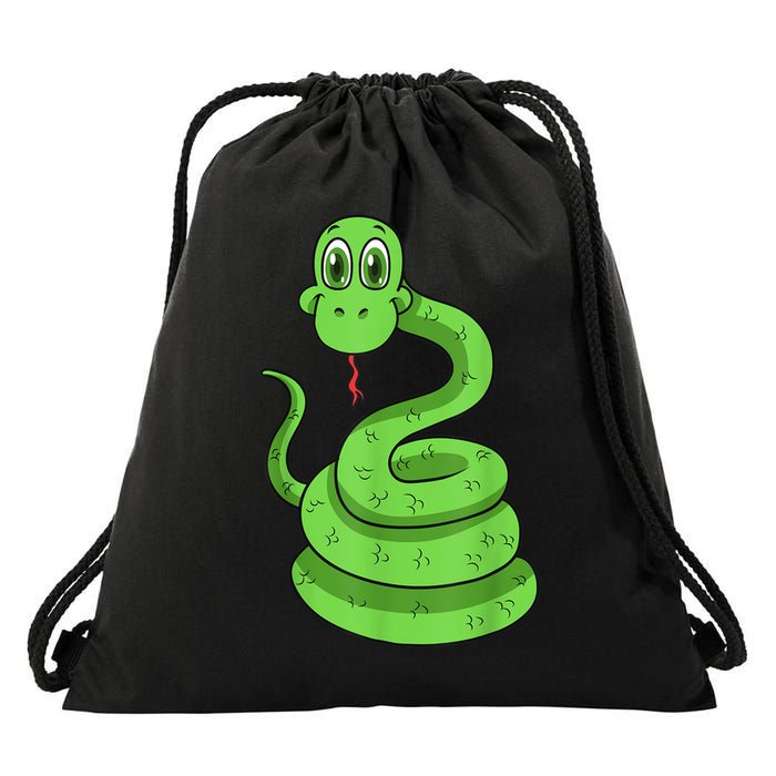 Snake Reptile Lovers Herpetologist Ophiologist Ophiology Drawstring Bag