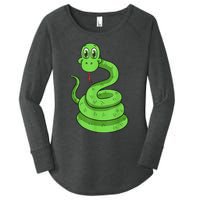 Snake Reptile Lovers Herpetologist Ophiologist Ophiology Women's Perfect Tri Tunic Long Sleeve Shirt