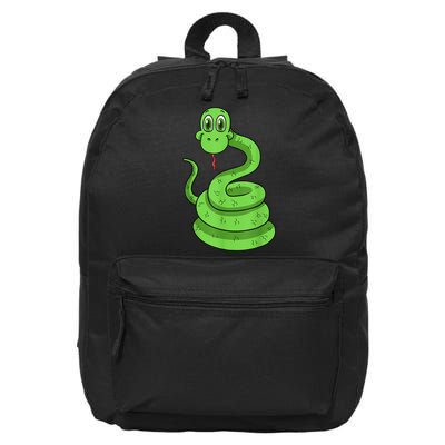 Snake Reptile Lovers Herpetologist Ophiologist Ophiology 16 in Basic Backpack