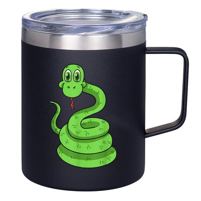 Snake Reptile Lovers Herpetologist Ophiologist Ophiology 12oz Stainless Steel Coffee Mug