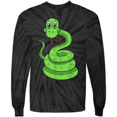 Snake Reptile Lovers Herpetologist Ophiologist Ophiology Tie-Dye Long Sleeve Shirt