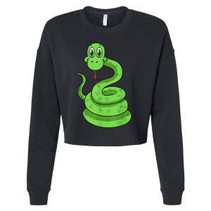 Snake Reptile Lovers Herpetologist Ophiologist Ophiology Cropped Pullover Crew