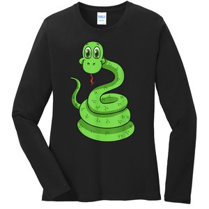 Snake Reptile Lovers Herpetologist Ophiologist Ophiology Ladies Long Sleeve Shirt