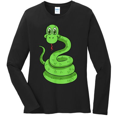 Snake Reptile Lovers Herpetologist Ophiologist Ophiology Ladies Long Sleeve Shirt