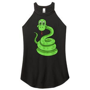 Snake Reptile Lovers Herpetologist Ophiologist Ophiology Women's Perfect Tri Rocker Tank