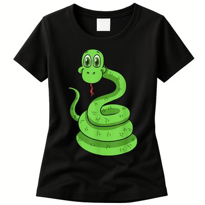 Snake Reptile Lovers Herpetologist Ophiologist Ophiology Womens T-Shirt