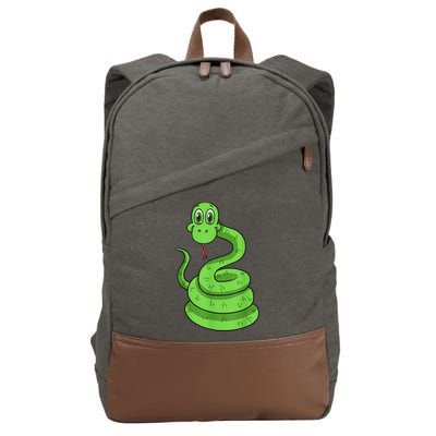 Snake Reptile Lovers Herpetologist Ophiologist Ophiology Cotton Canvas Backpack