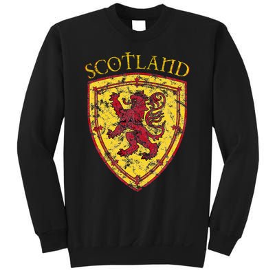 Scottish Rampant Lion Scotland Coat Of Arms Banner Sweatshirt