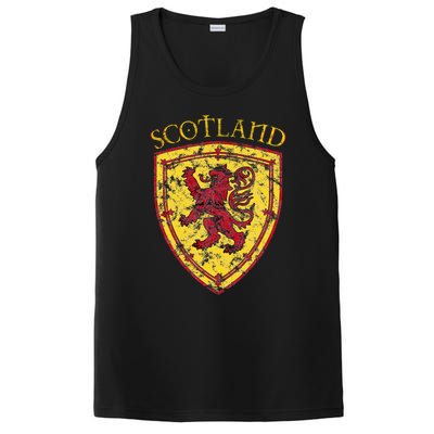 Scottish Rampant Lion Scotland Coat Of Arms Banner PosiCharge Competitor Tank