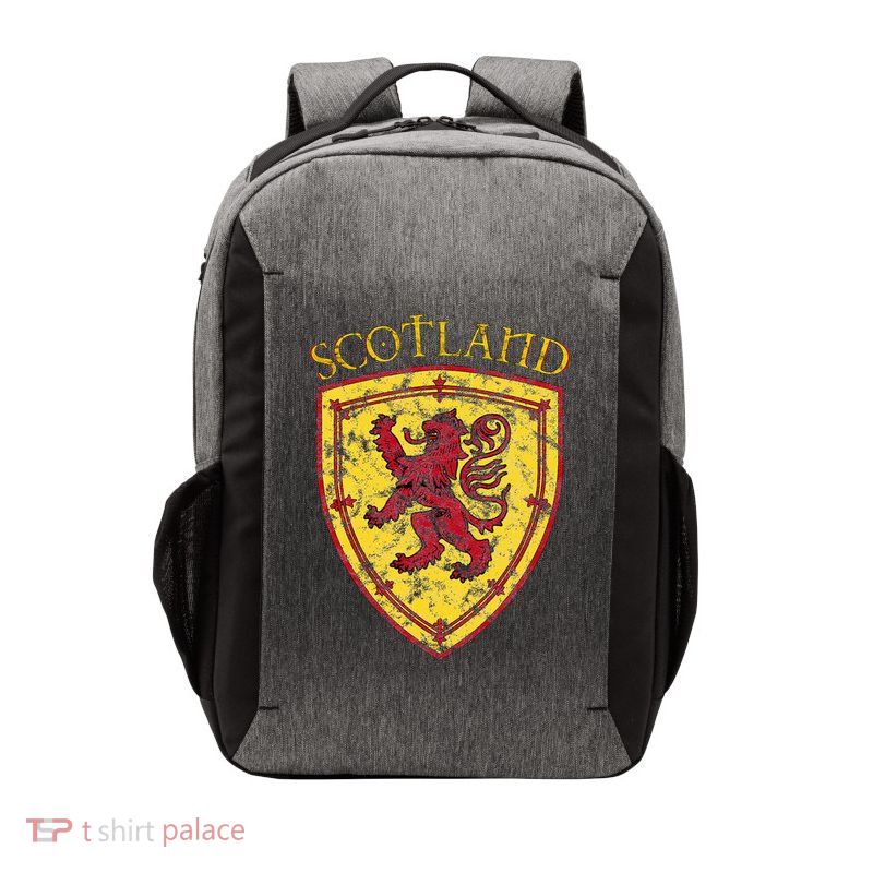 Scottish Rampant Lion Scotland Coat Of Arms Banner Vector Backpack