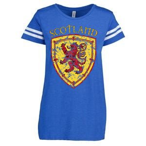 Scottish Rampant Lion Scotland Coat Of Arms Banner Enza Ladies Jersey Football T-Shirt