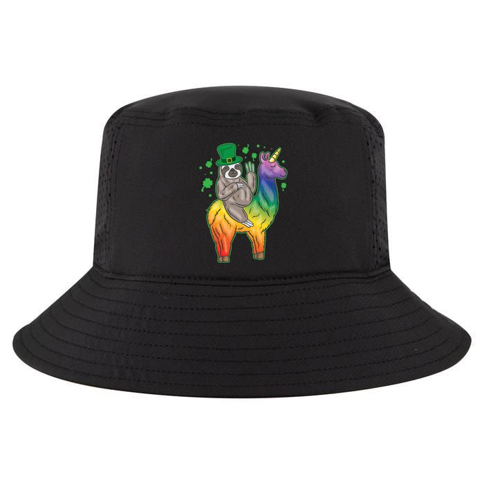 Sloth Rainbow Leprechaun Cool Comfort Performance Bucket Hat