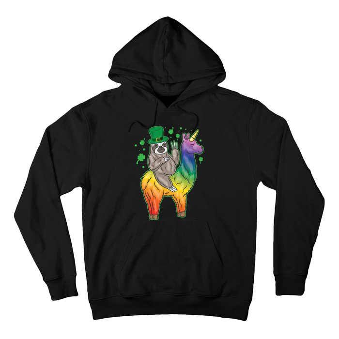 Sloth Rainbow Leprechaun Hoodie