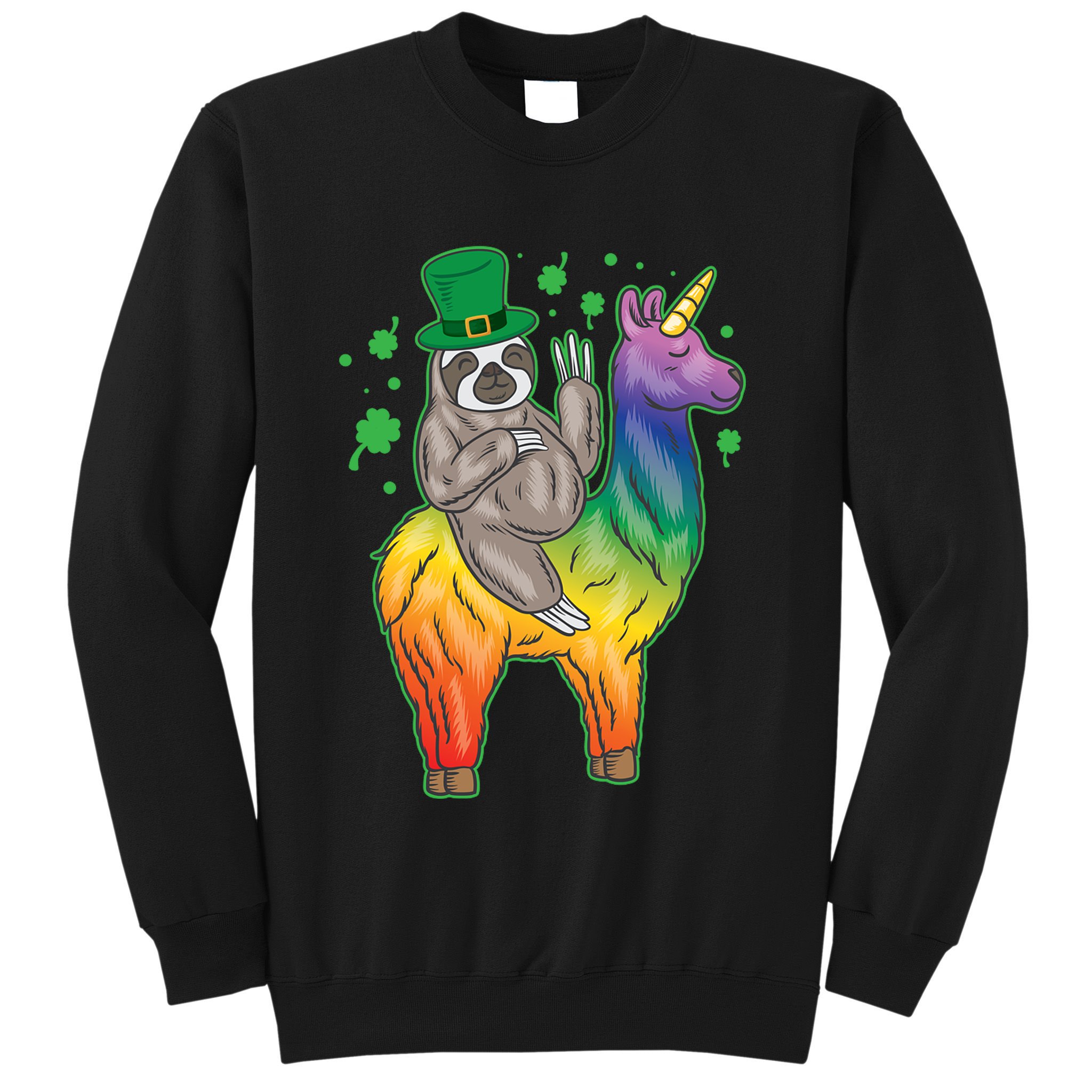 Sloth Rainbow Leprechaun Sweatshirt