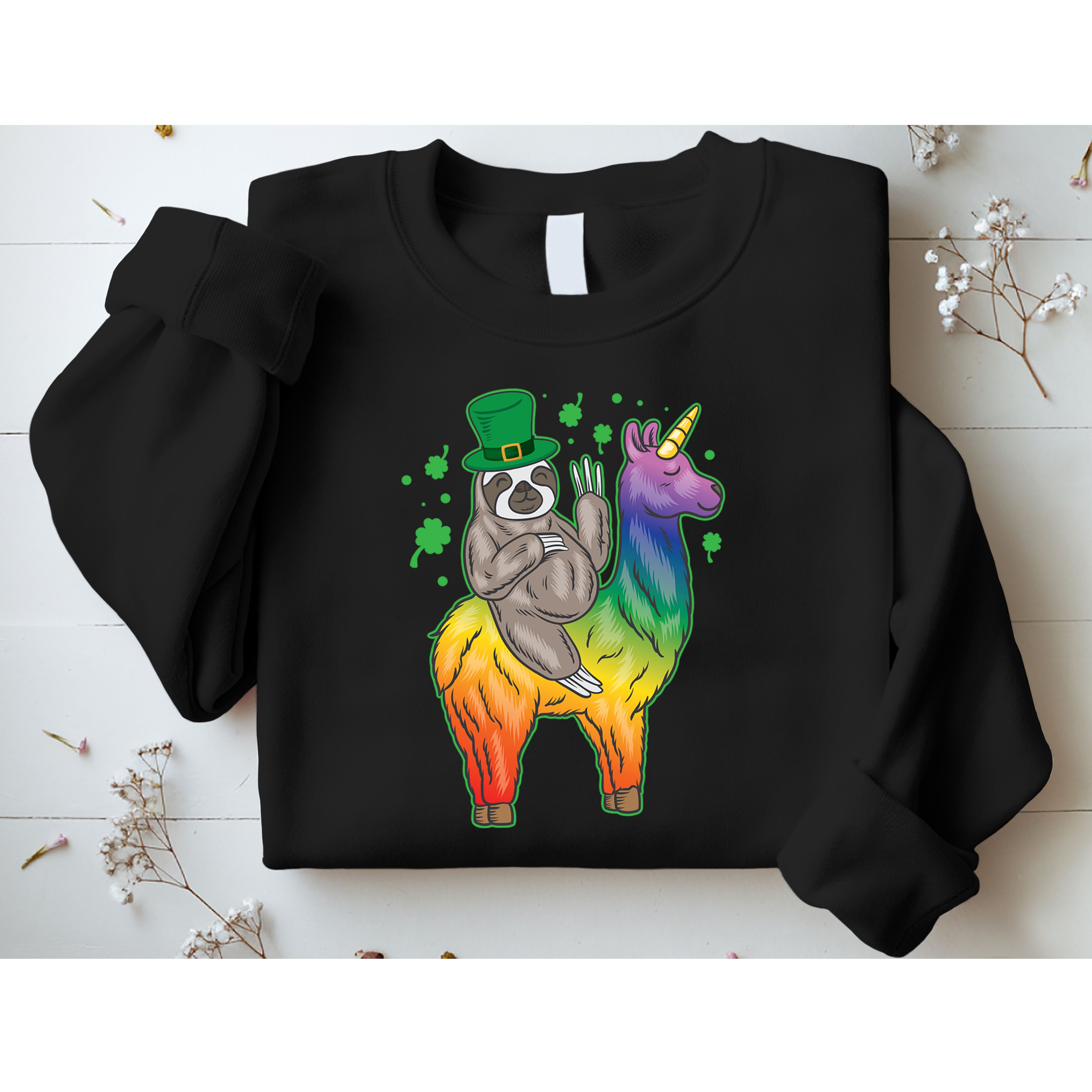 Sloth Rainbow Leprechaun Sweatshirt