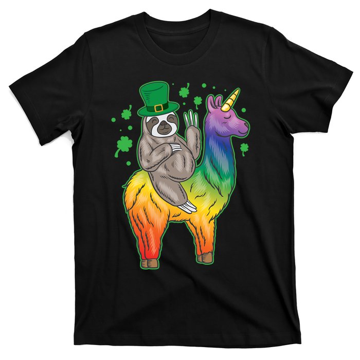 Sloth Rainbow Leprechaun T-Shirt