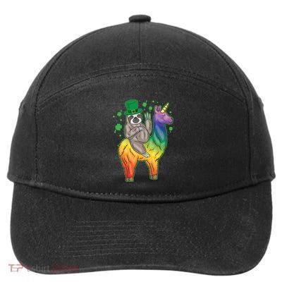 Sloth Rainbow Leprechaun 7-Panel Snapback Hat
