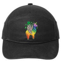 Sloth Rainbow Leprechaun 7-Panel Snapback Hat