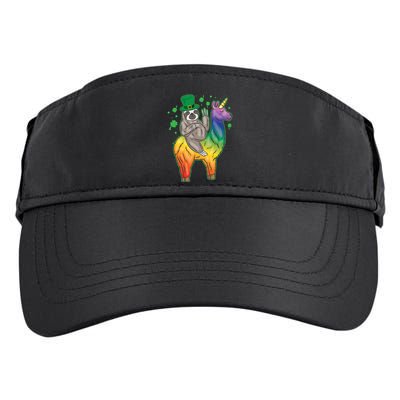 Sloth Rainbow Leprechaun Adult Drive Performance Visor