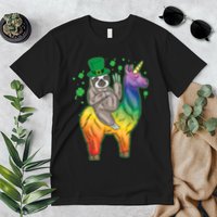 Sloth Rainbow Leprechaun Premium T-Shirt
