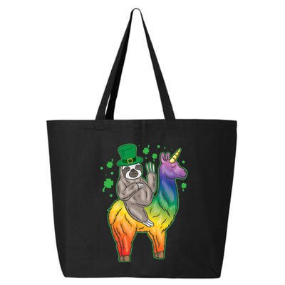 Sloth Rainbow Leprechaun 25L Jumbo Tote