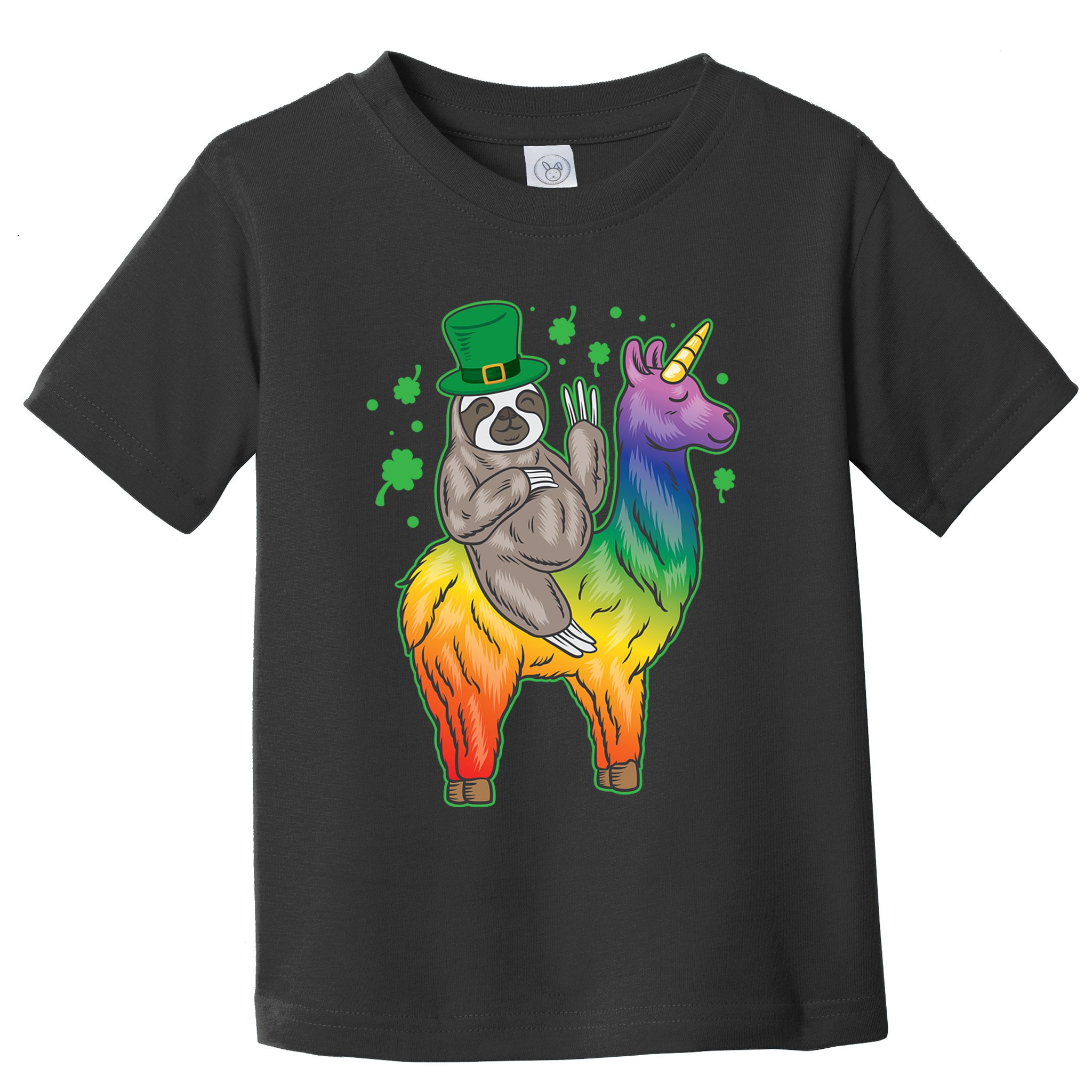 Sloth Rainbow Leprechaun Toddler T-Shirt