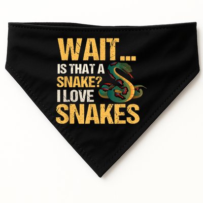 Snake Reptile Lovers Herpetologist Ophidiophilia USA-Made Doggie Bandana