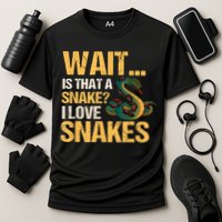 Snake Reptile Lovers Herpetologist Ophidiophilia Cooling Performance Crew T-Shirt