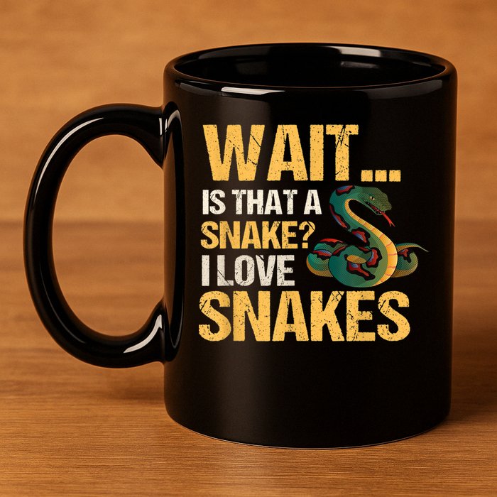 Snake Reptile Lovers Herpetologist Ophidiophilia 11oz C Handle Ceramic Mug