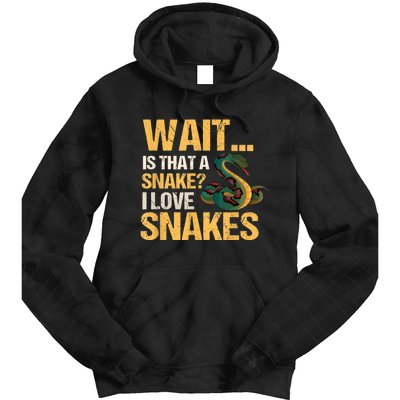 Snake Reptile Lovers Herpetologist Ophidiophilia Tie Dye Hoodie