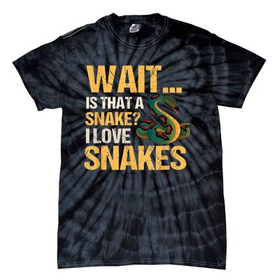 Snake Reptile Lovers Herpetologist Ophidiophilia Tie-Dye T-Shirt