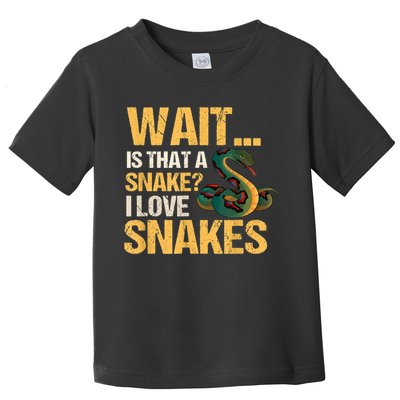 Snake Reptile Lovers Herpetologist Ophidiophilia Toddler T-Shirt