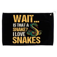 Snake Reptile Lovers Herpetologist Ophidiophilia Grommeted Golf Towel