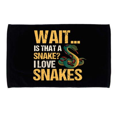 Snake Reptile Lovers Herpetologist Ophidiophilia Microfiber Hand Towel