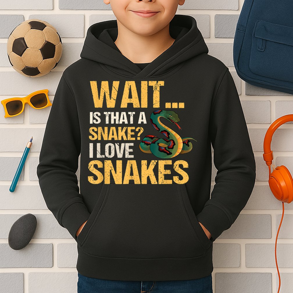 Snake Reptile Lovers Herpetologist Ophidiophilia Kids Hoodie