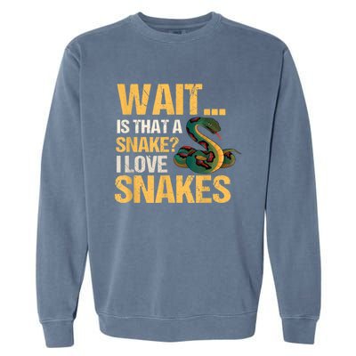 Snake Reptile Lovers Herpetologist Ophidiophilia Garment-Dyed Sweatshirt