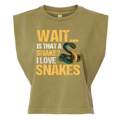 Snake Reptile Lovers Herpetologist Ophidiophilia Garment-Dyed Women's Muscle Tee