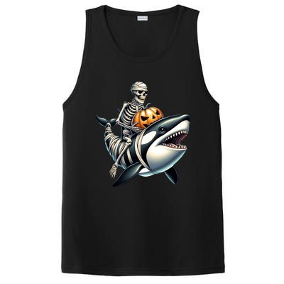 Skeleton Riding Mummy Orca Halloween Whale Great Gift PosiCharge Competitor Tank