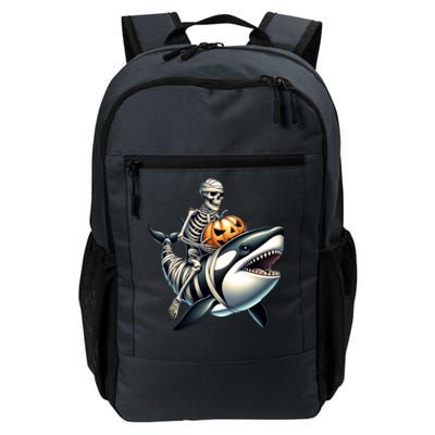 Skeleton Riding Mummy Orca Halloween Whale Great Gift Daily Commute Backpack