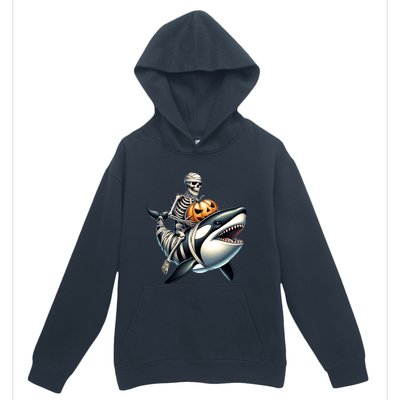 Skeleton Riding Mummy Orca Halloween Whale Great Gift Urban Pullover Hoodie